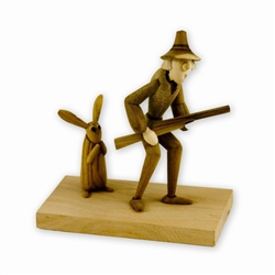 Folk Art Figurine #1 - Shh! Don't Look Now!