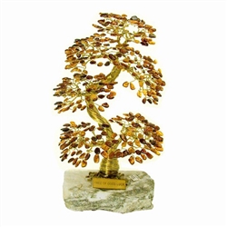 Amber Tree Of Good Luck - Drzewko Szczescia - 11" Tall