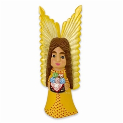 Large Angel With Basket Of Easter Eggs