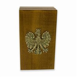 Polish Box with a Brass Eagle Emblem