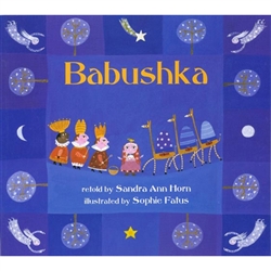 Babushka lives on her own in a cottage where everything is as neat as a pin. But she is so busy cleaning and polishing that she hardly notices the miraculous events going on around her. Then a mysterious dream leads her to put her daily worries aside and