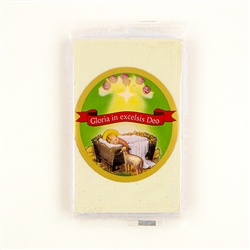 Perfect for mailing with Christmas Cards. A Polish tradition! Hermetically sealed pack of 5 embossed white wafers.