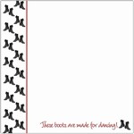 Polish Scrapbook Paper - Dancing Boots Boarder