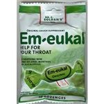 Em-eukal -- this is the one your throat has been waiting for!  The #1 brand in Germany's pharmacies and drugstores is now available in the United States.  Dr. Carl Soldan formulated his original recipe in 1923 to relieve coughs, soothe sore throats