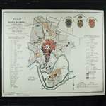 1836 Historical Plan Of The City Of Krakow - Plan Miasta Krakowa