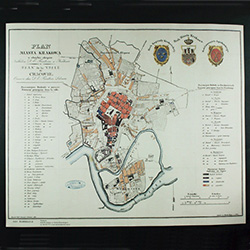 1836 Historical Plan Of The City Of Krakow - Plan Miasta Krakowa