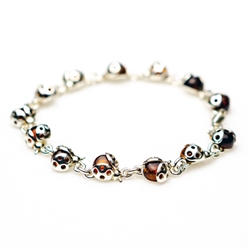 Honey Amber Ladybug Bracelet