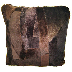 Sheepskin Pillow - Brown