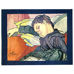 Spiacy Mietek (Sleeping Mietek), Gobelin (Hand Woven Tapestry)