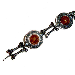 Honey Amber Shield bracelet