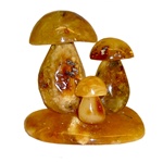 Butterscotch Amber Mushroom Trio #3