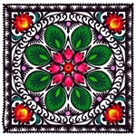 Lowicz Wycinanki 12" - 30cm Floral Square