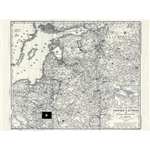 This 1845 map focuses on the area that is now Poland, Latvia, Estonia, Lithuania and western Russia extending from Danzig and Moscow to Crakow and Kiev. Provincial boundaries, towns, villages and roads are shown with a small inset map of St. Petersburg