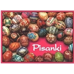 An interesting and colorful guide to pisanki from the Tarnow region of southeastern Poland.  The booklet includes a short history of Polish pisanki followed by 54 full color photographs of real pisanki from the Tarnow region.  Each example includes the na