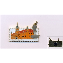 The King's Palace In Warsaw Postage Stamp Style Magnet