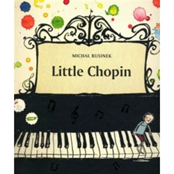 This new Chopin rhymed publication on the Polish market, written by Michal Rusinek, is addressed to children. It tells the story of how Little Frycek became a great composer. The text was illustrated in a modern style by Joanna Rusinek.