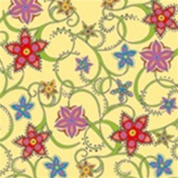 Garden Stars Dinner Napkins (package of 20) - Yellow.  Three ply napkins with water based paints used in the printing process.