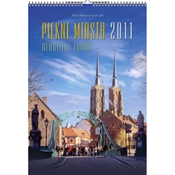 This beautiful wall calendar features 12 scenes from Polish towns and cities.