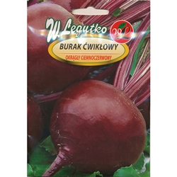 Dark Red Beet produces globe-shaped roots with blood red, juicy flesh. Variety ideal for direct consumption, winter storage and processing.  Approximately 100 -110 days from planting to harvest.