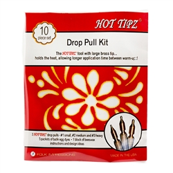 This kit includes the only Drop Pull tools specifically designed for wax arts featuring a large brass tip holding the heat. Use for Easter Egg arts to make pisanki, and for encaustic arts. Works for both wax relief and embossed style of wax art.