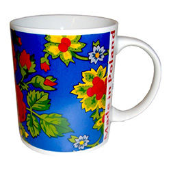 This attractive ceramic mug features the design of material worn by Polish folk dancers with a "Made In Poland" logo.  A perfect folklore gift and especially for lovers of Polish folk dancing.