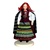 This traditional Polish Radomianka doll is completely hand made the old fashioned way with papier mache, dress materials and paints.
These dolls are perfect, clothed in authentic regional folk costumes, as certified by the Polish Ministry of Culture. The