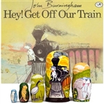 Join a boy and his stuffed-toy dog on a magical train ride. The pair meet endangered animals along the way--an elephant, seal, stork, tiger and polar bear--and invites them to climb aboard to safety. Each piece of the book's companion nesting doll illustr