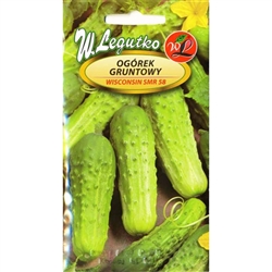 Cucumber Seeds - Ogorek Wisconsin . Imported from Poland.  
Young fruit picked everyday are ideal for cornichons (sour gherkins), older ones, 6-9 cm long are recommended for pickling.