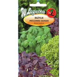 Extraordinary mixture of different Basil varieties. Individually attractive and unique in appearance - from frilly spice to plain leaved spice. Together they offer a symphony of flavors to tantalize your taste buds in salads, cooking and garnishes.