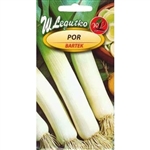 Leek Bartek is a late variety with excellent winter hardiness, also well-wintering in the ground. Cylindrical, medium thick and long, white stem contrasts with dark green leaves.