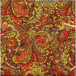 Polish Folk Art Dinner Napkins (package of 20) - "Paisley Wonder".  Three ply napkins with water based paints used in the printing process.