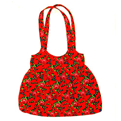 Large shoulder purse made from the same material used to make dance skirts. Fully lined with a convenient interior pocket.  Zips closed.  Made in Zakopane.