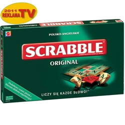 Original Scrabble tiles (Polish) with an additional set of English alphabet, and a score of English, for those who want to test their knowledge of the English language or play with their English friends.