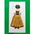 This card is dressed with material and wooden head to give a very special doll-like effect.   Our maiden is from the Slask region (SIlesia) in southern Poland.