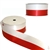 Red and white satin ribbon featuring the colors of the Polish flag.  Extra wide 2.5" - 7cm.  Perfect for gift wrapping, Polish heritage and genealogical displays, scrap booking, floral arrangements, patriotic displays, funeral arrangements, party decorati