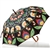 What a unique item!  Designed in Poland this beautiful umbrella features a Polish paper cut design.  Sturdy wooden handle and shaft with metal frame ribbing and a polyester folk print cover.  Large 41" - 105cm dish diameter and 35" - 89cm long.