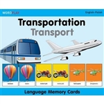 Milet Language Memory Cards - Transportation Englishâ€“Polish