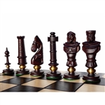 Polish Chess Set - "Royal Lux" - Oak