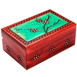 This beautiful box is made of seasoned Linden wood, from the Tatra Mountain region of Poland.  The skilled artisans of this region employ centuries old traditions and meticulous handcraftmanship to create a finished product of uncompromising quality.