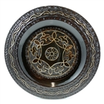 Polish wooden plates are made from Linden wood in the mountain region of southern Poland called Podhale.  The plates are cut and shaped on a lathe by hand.  The floral designs are burned into the wood then painted after staining and varnishing.