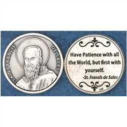 Saint Francis de Sales Pocket Token (Coin). Great for your pocket or coin purse.