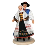 Goral Couple From Beskid Niski Traditional Polish Dolls - Para Goralska Z Beskida Niskiego