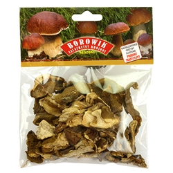 There is nothing quite like the aroma of Polish forest mushrooms to bring back memories of Christmas eve dinner.  They add a perfect flavor to home made bigos, kapusta or mushroom soup. No other mushroom is the same.