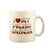This attractive ceramic mug is decorated in the colors of the Polish flag, red and white. Hand wash only.