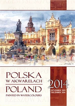 This beautiful large format spiral bound wall calendar features the works of Polish artist Katarzyna Tomala. 15 scenes from around the county in watercolours.