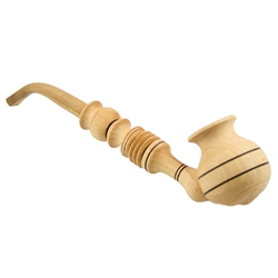 Beautiful hand made wooden mountaineer's pipe.  9" - 23cm long.