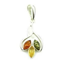 Multi Color Amber Pendant