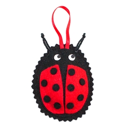 Polish Felt Ornament - Ladybug