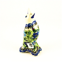Polish Pottery 4" Pie Bird. Hand made in Poland. Pattern designed by a master artist.