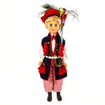 This beautiful doll dressed in a handmade traditional Krakowiak outfit, is made of plastic with movable arms and legs (not the joints).
